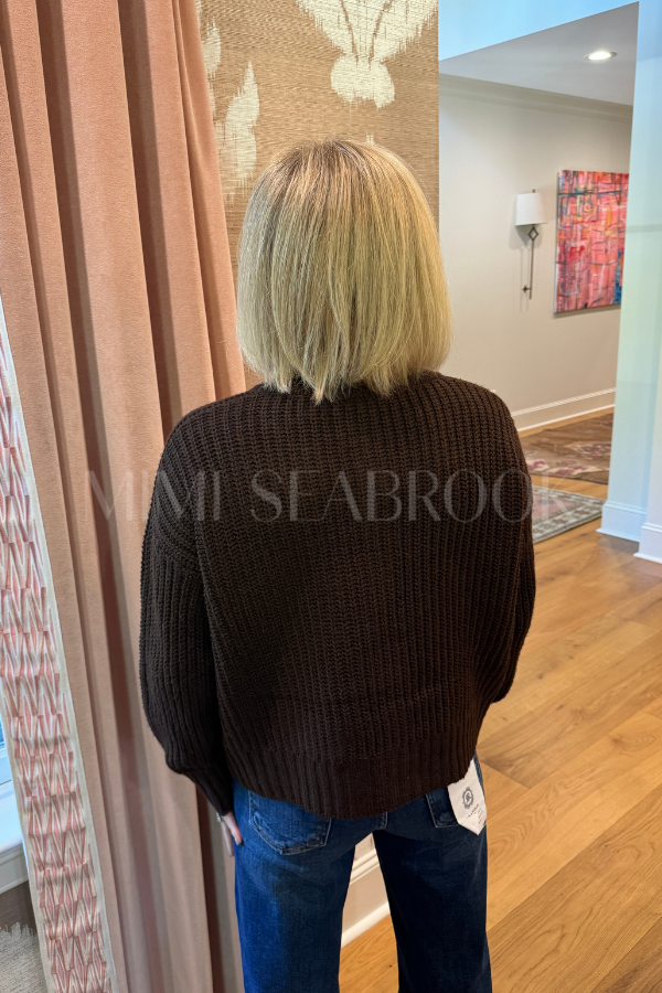 Ames cardigan sweater, brown