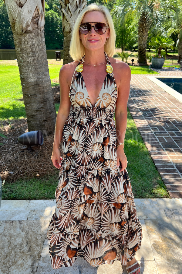 Ammonite Knot Maxi Dress by Farm Rio