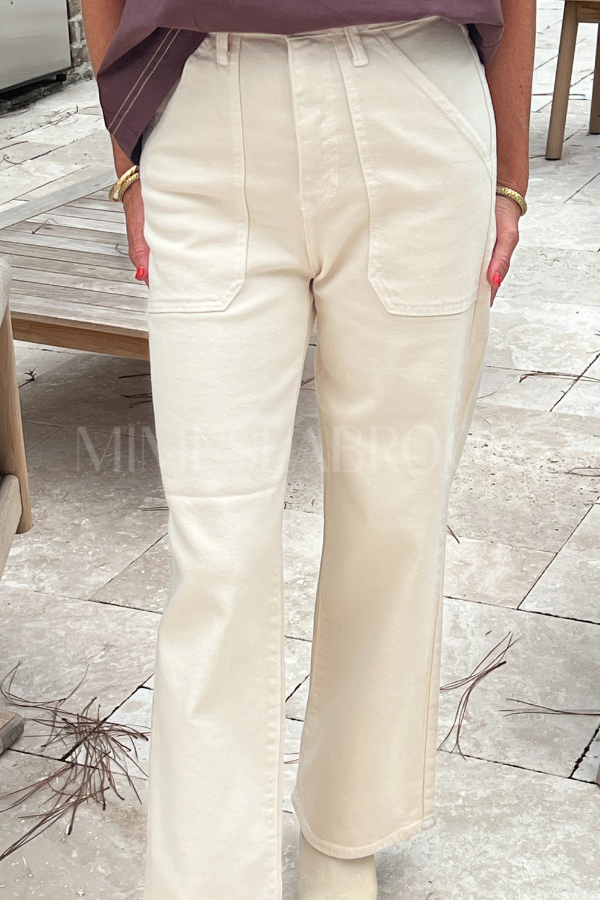 Angela jeans, almond