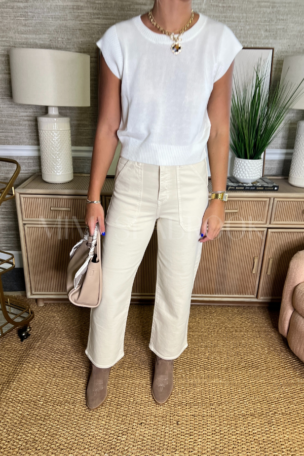 Angela jeans, almond