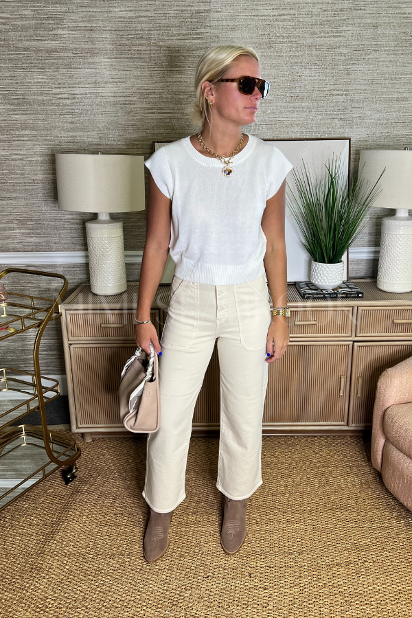 Angela jeans, almond