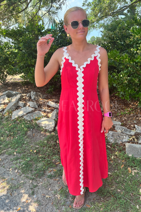 Angelina dress, red