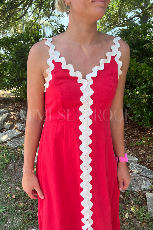 Angelina dress, red