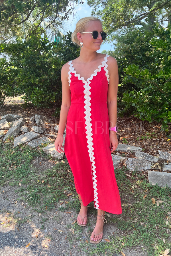 Angelina dress, red