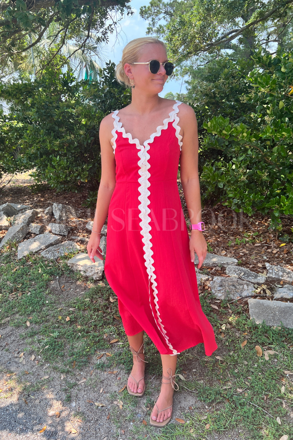 Angelina dress, red