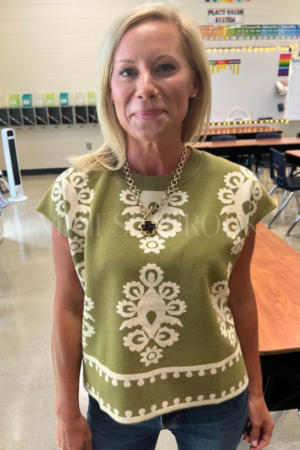 Annandale top, olive
