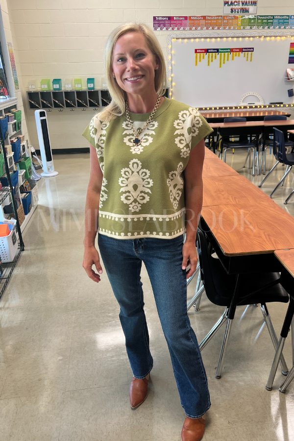 Annandale top, olive