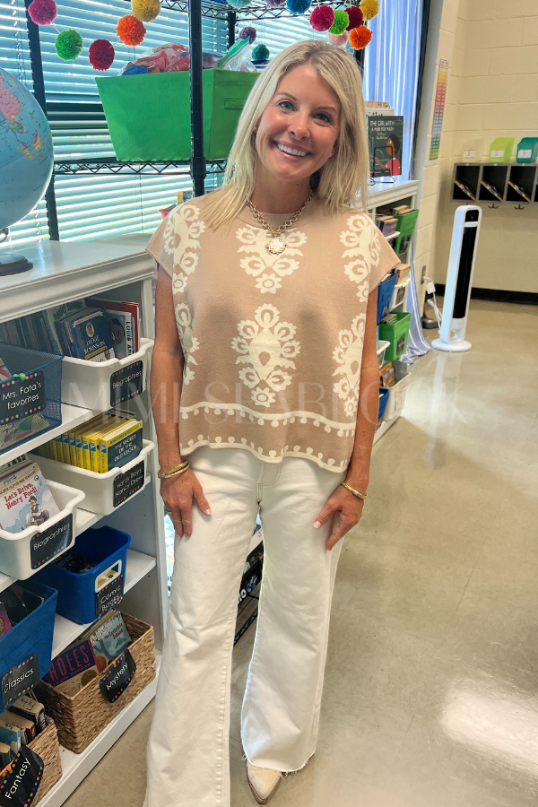 Annandale top, taupe