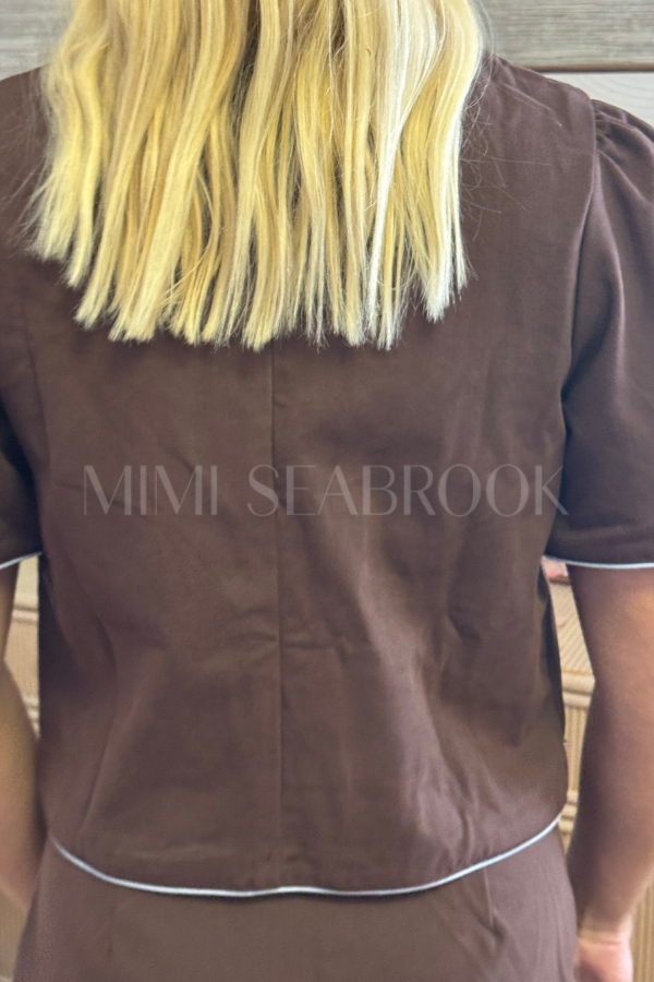 Annora top, chocolate