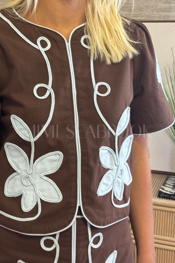 Annora top, chocolate