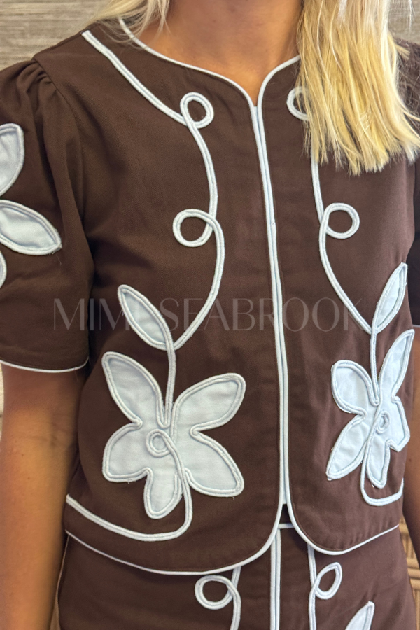 Annora top, chocolate