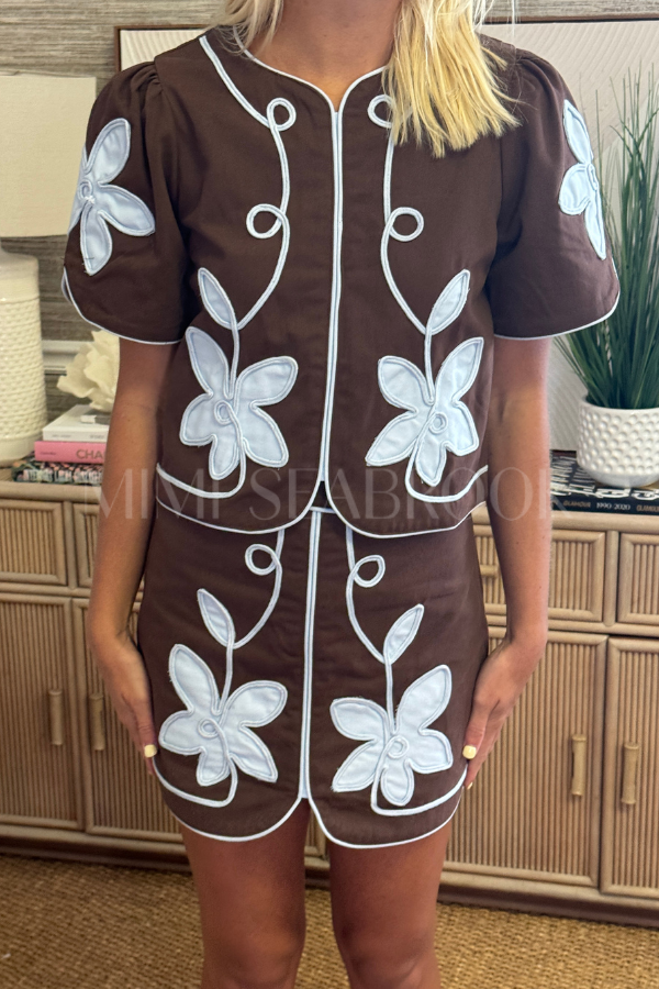 Annora top, chocolate