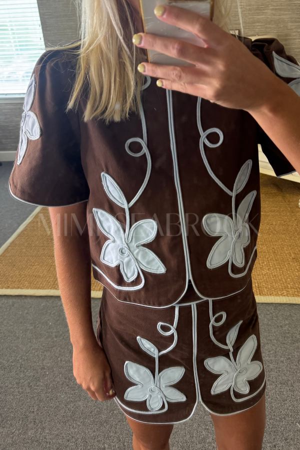 Annora top, chocolate