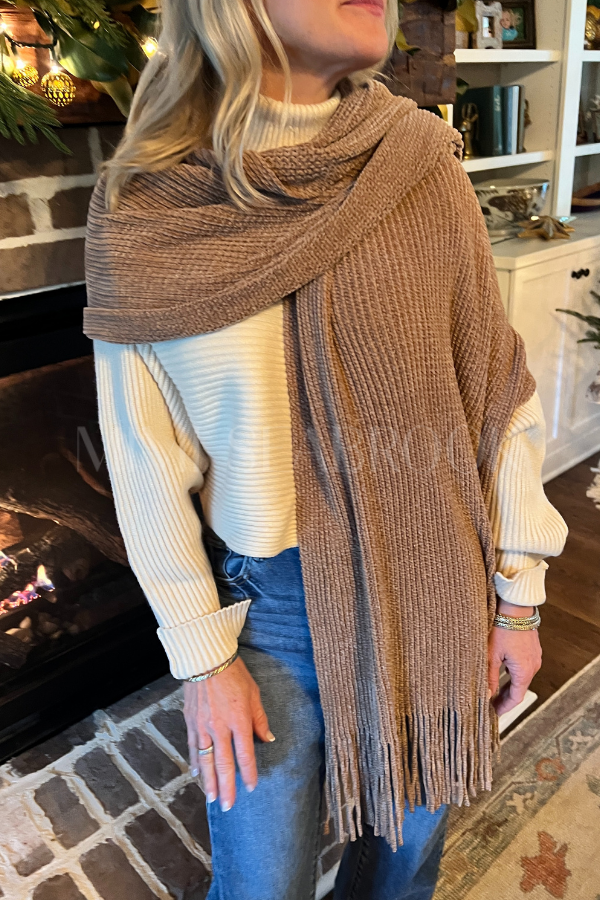 Anthea scarf, mocha
