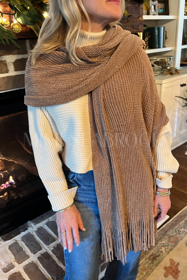 Anthea scarf, mocha