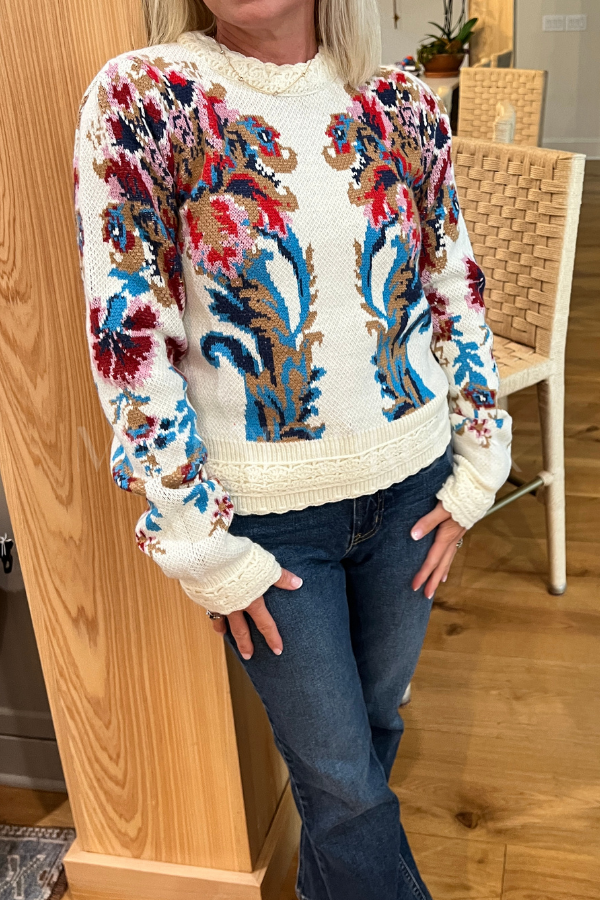 Arabesque Knit Sweater by FARM RIO
