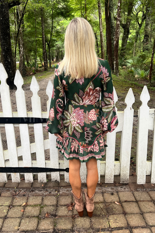Arabesque Paradise Floral Mini Dress by Farm Rio