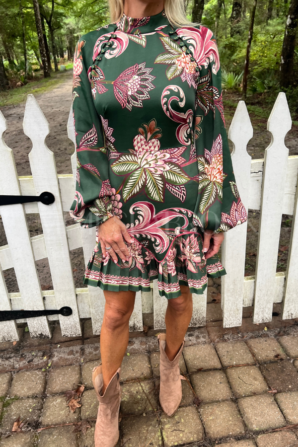 Arabesque Paradise Floral Mini Dress by Farm Rio