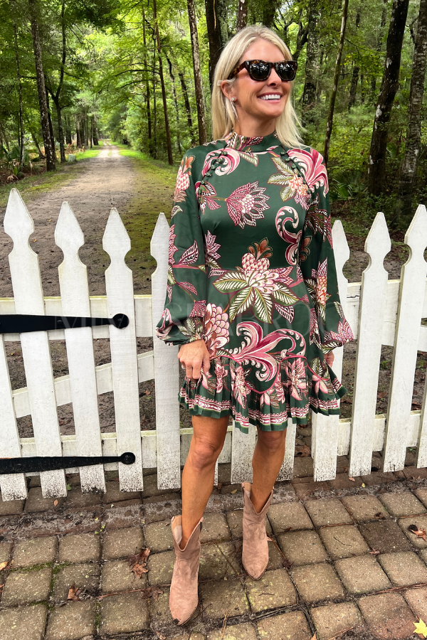 Arabesque Paradise Floral Mini Dress by Farm Rio