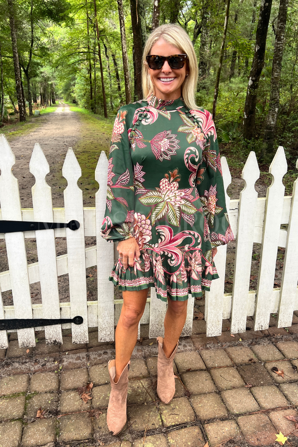 Arabesque Paradise Floral Mini Dress by Farm Rio