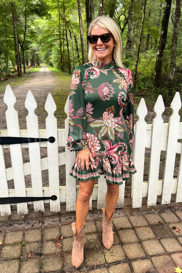 Arabesque Paradise Floral Mini Dress by Farm Rio