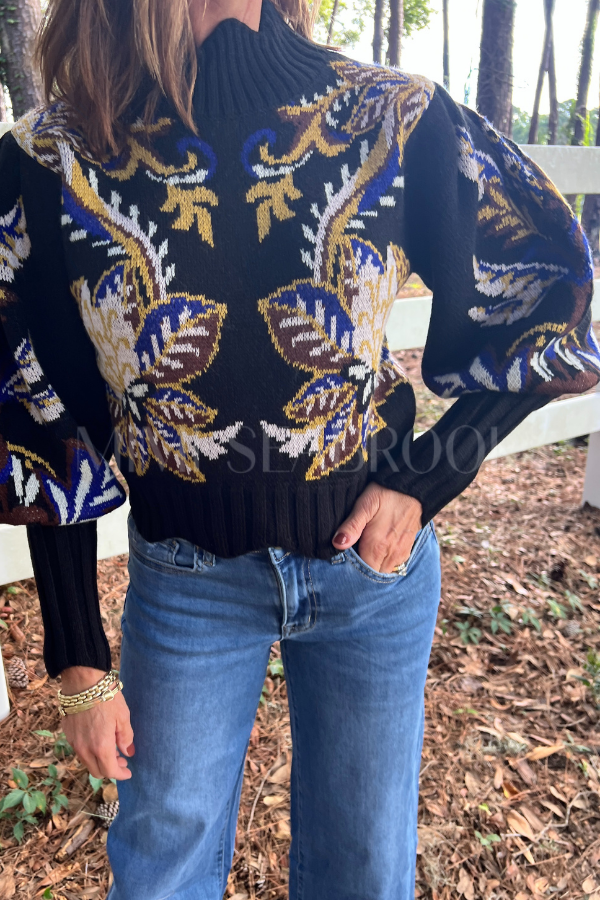 Arabesque Paradise Knit Sweater by Farm Rio