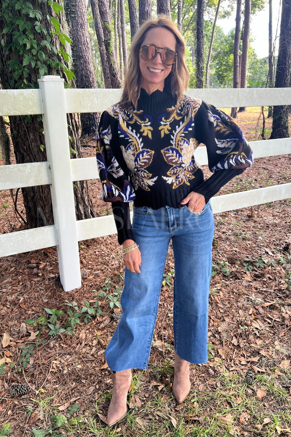 Arabesque Paradise Knit Sweater by Farm Rio