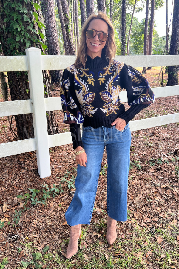 Arabesque Paradise Knit Sweater by Farm Rio