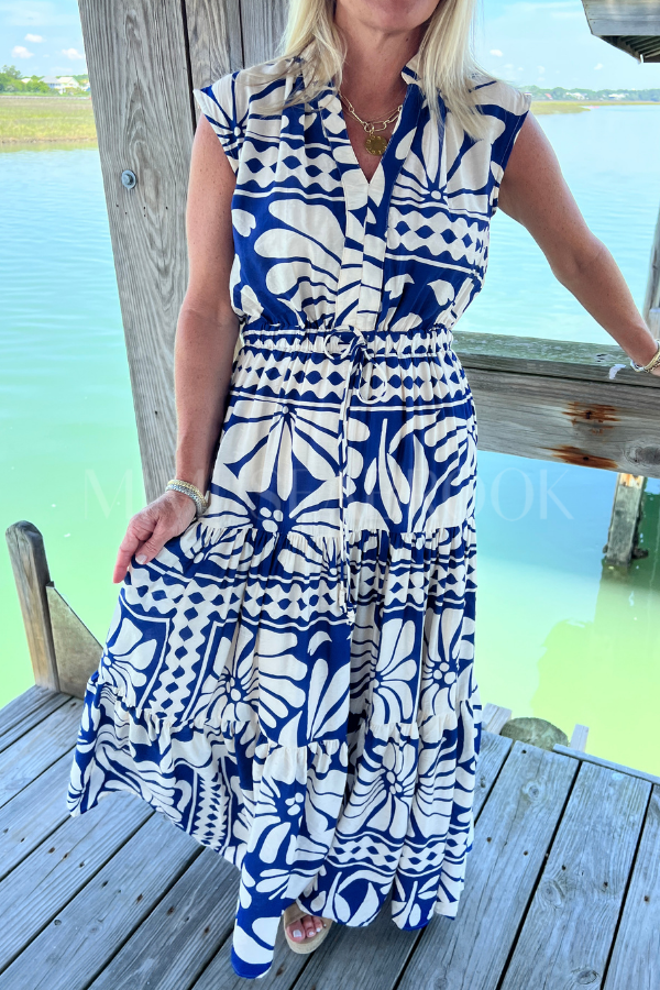 Arledge dress, blue