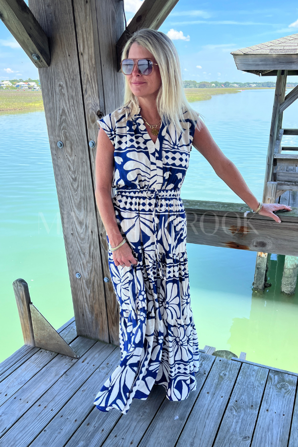 Arledge dress, blue