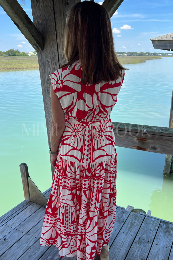 Arledge dress, red