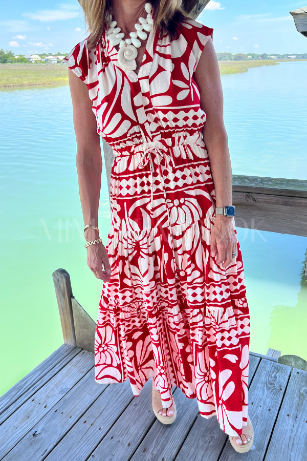 Arledge dress, red