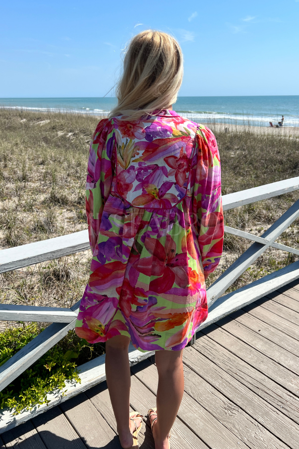Artsy Flora Green Midi Dress by Farm Rio