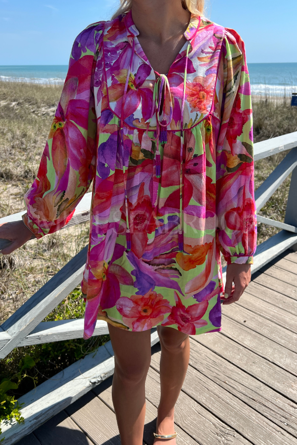 Artsy Flora Green Midi Dress by Farm Rio