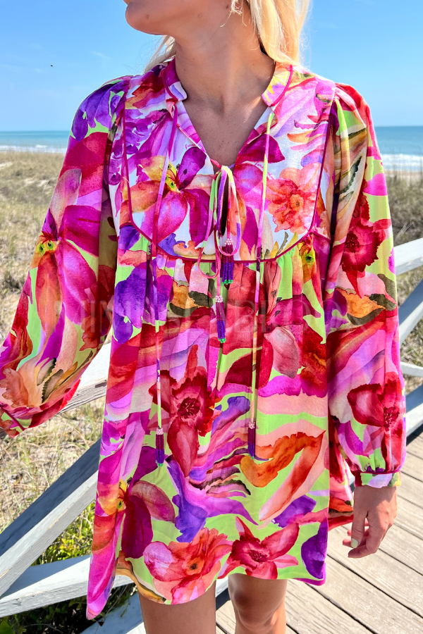 Artsy Flora Green Midi Dress by Farm Rio