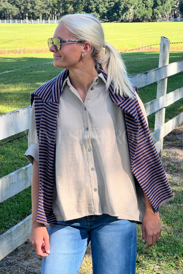Ashbourne top, khaki