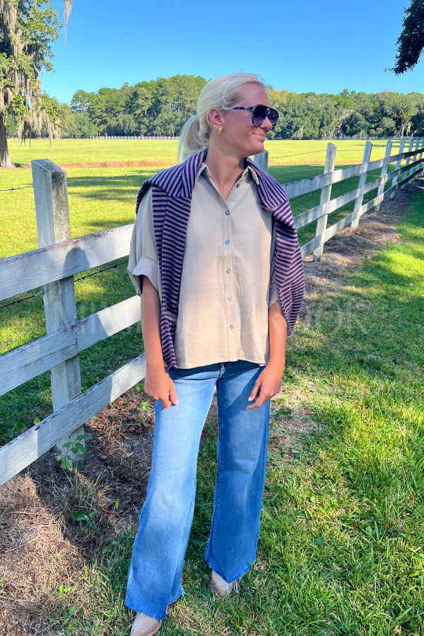 Ashbourne top, khaki