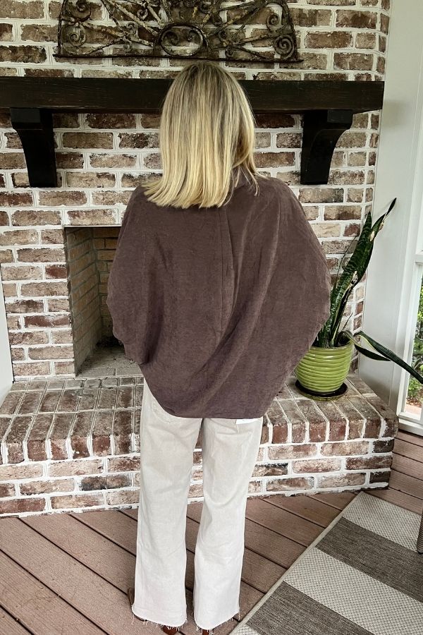 Ashbourne top, brown