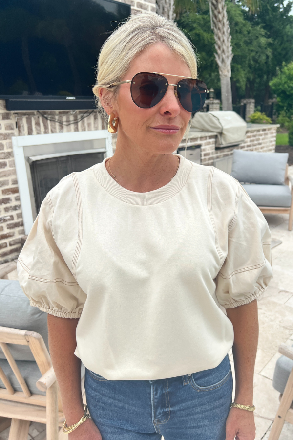 Audriana sweater, ecru