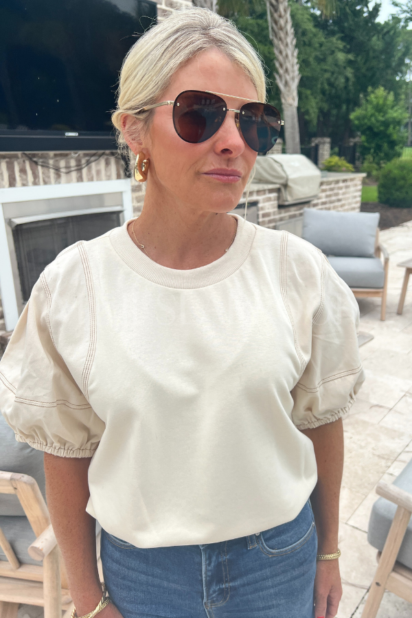 Audriana sweater, ecru