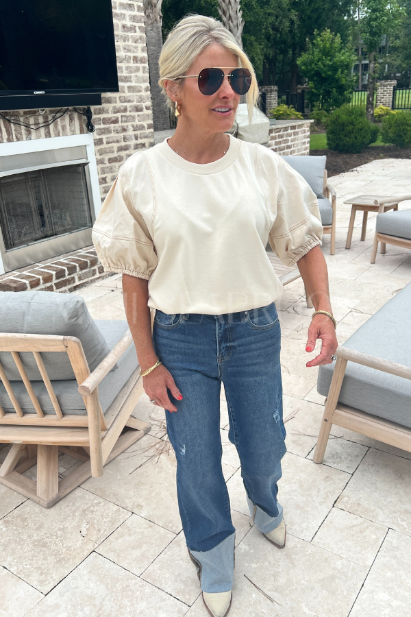 Audriana sweater, ecru