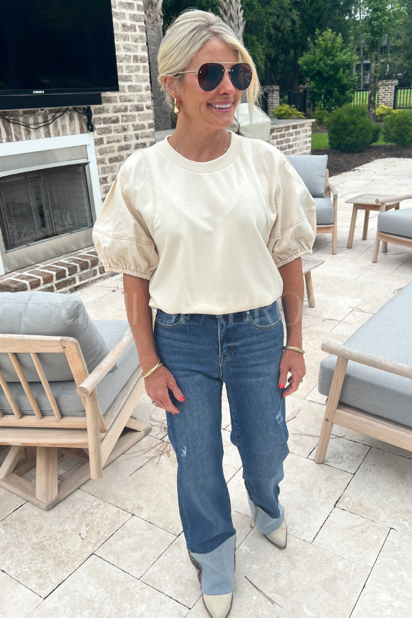 Audriana sweater, ecru