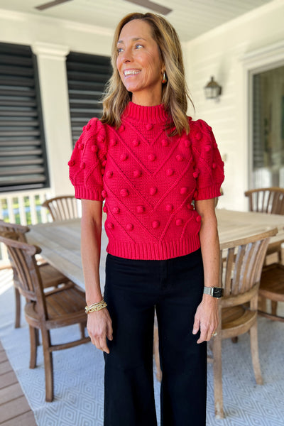 Tabor sweater, red