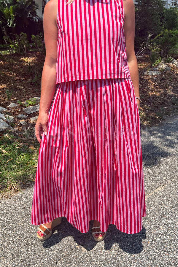 Bale skirt, red