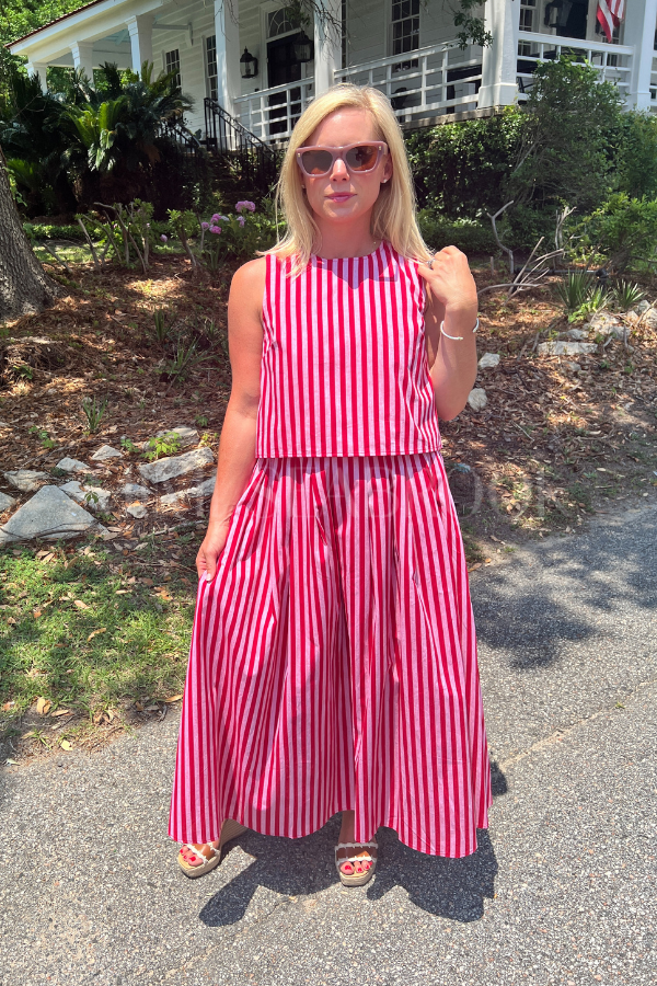 Bale skirt, red