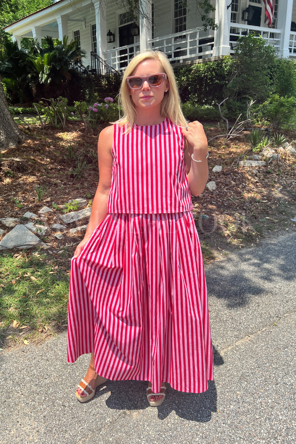 Bale skirt, red
