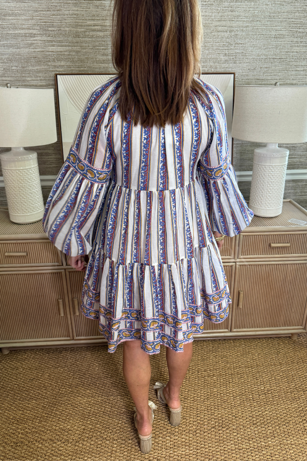 Balloon Sleeve Short Dress, haveli peri by Oliphant