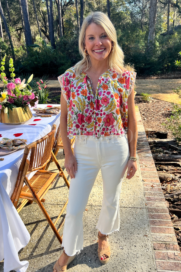 Banana Flowers Blouse by Farm Rio