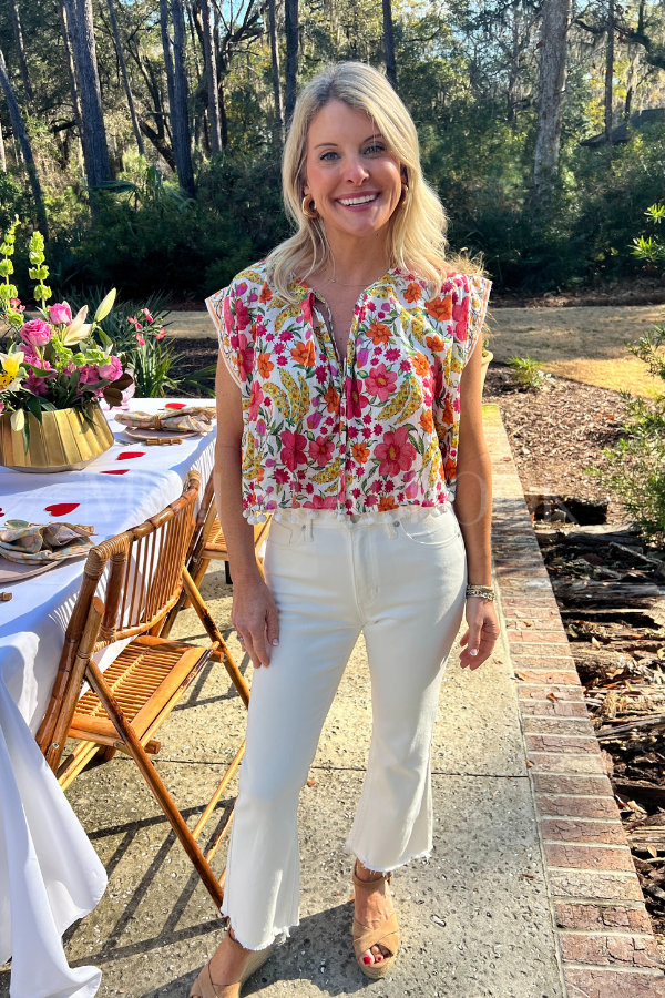 Banana Flowers Blouse by Farm Rio