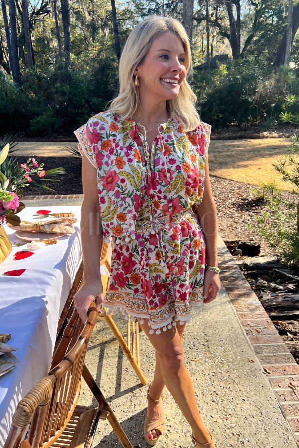 Banana Flowers Shorts by Farm Rio